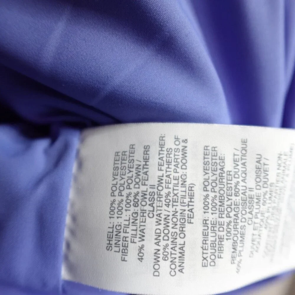 J.Crew Womens Vest Large Blue Solid Down Filled Full Zip Mountain Puffer Quilted - Picture 5 of 9